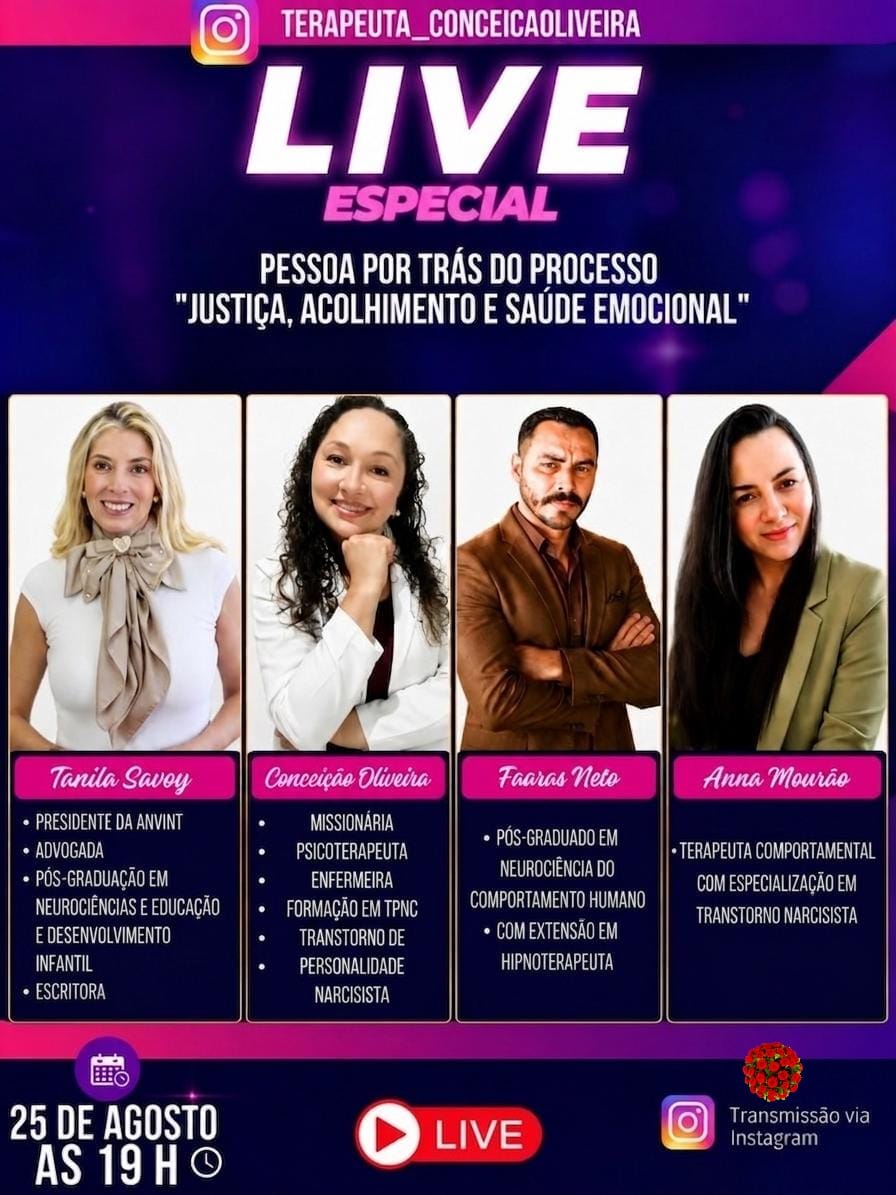 LIVE- A Pessoa por trás do Processo - "JUSTIÇA, ACOLHIMENTO E SAÚDE EMOCIONAL"