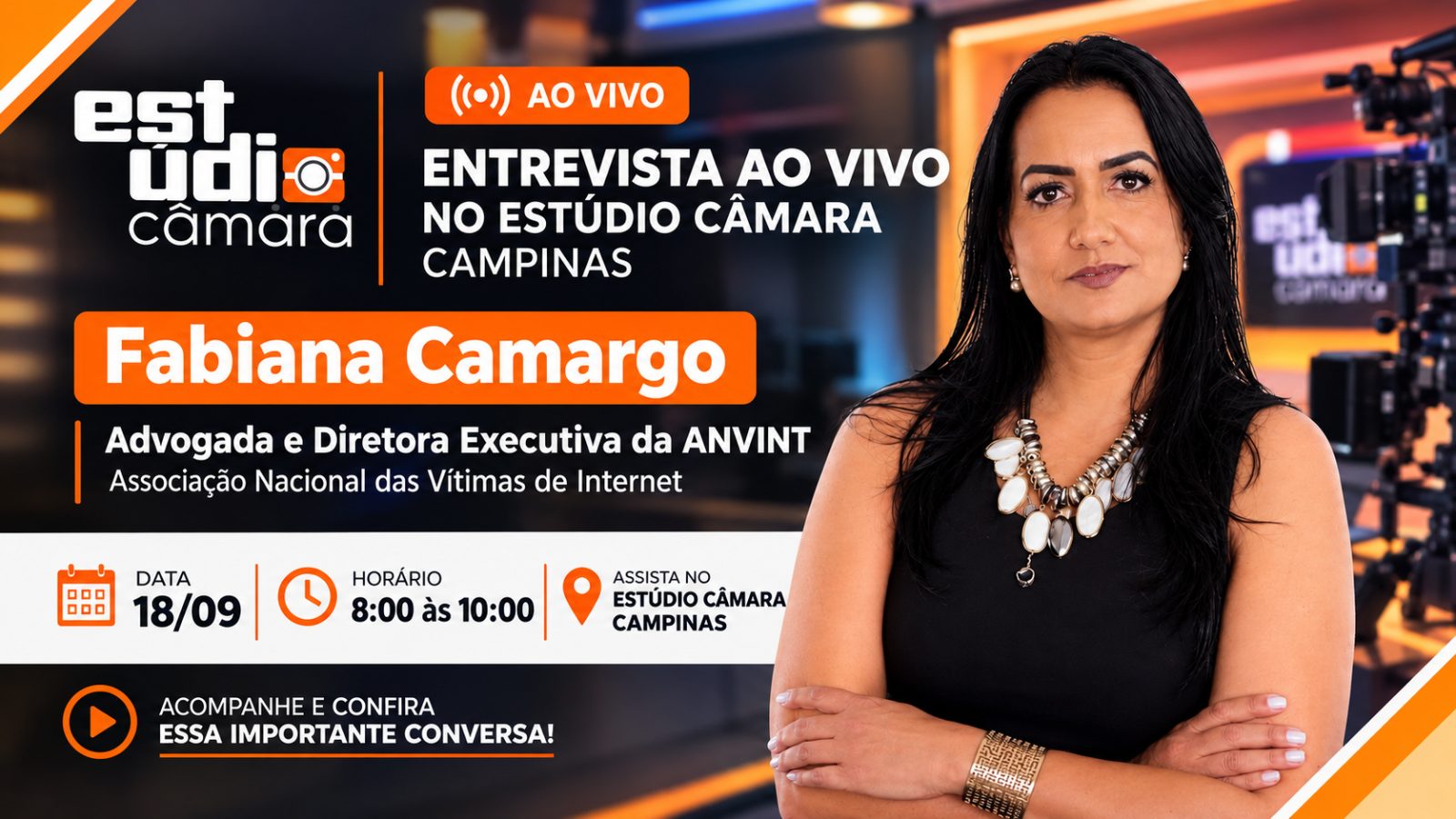 Entrevista Ao Vivo no Estúdio Câmara- Campinas